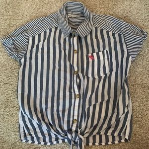 Abercrombie Kids Cropped Button Up